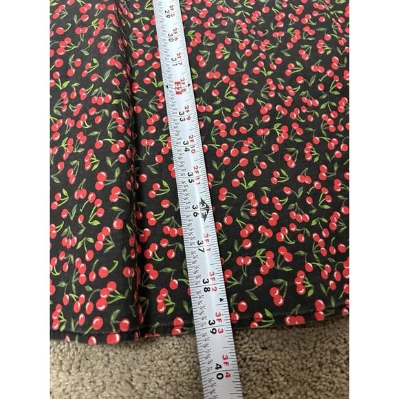 Vintage Hot Topic Morbid Threads Cherry Girl Pinup Dress Rockabilly Size S Goth - Picture 7 of 8